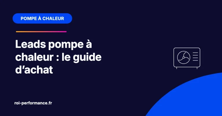 Leads pompe à chaleur : le guide d’achat